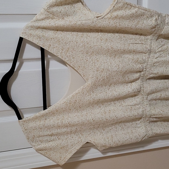 Cream-metallic party dress. 3x. - Picture 3 of 3